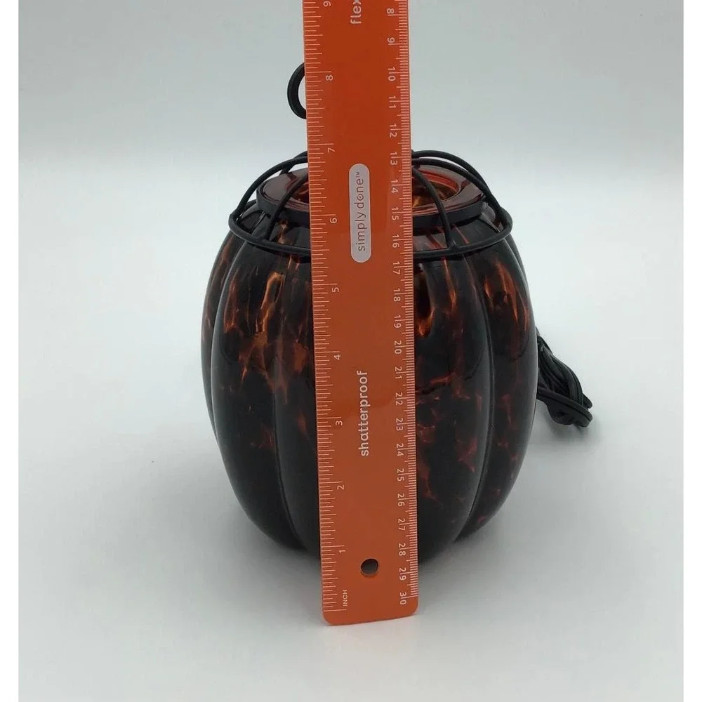 Scentsy Tiger Eye Pumpkin Electric Wax Warmer Fall Decor Thanksgiving Halloween
